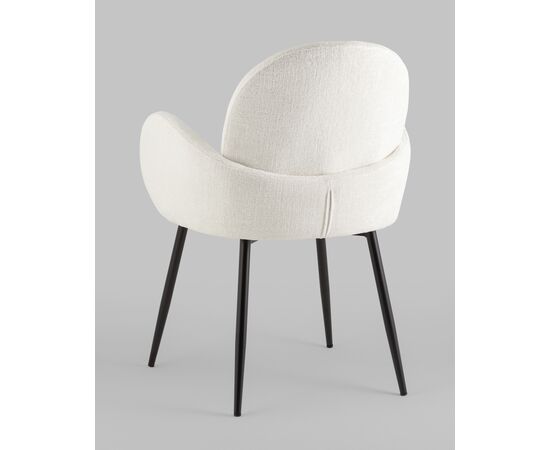 Стул обеденный Wave букле белый, изображение 24 | Интернет магазин мебели и декора LifeDekor