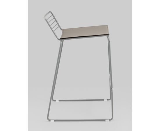 Стул полубарный Danny серый с подушкой, изображение 19 | Интернет магазин мебели и декора LifeDekor