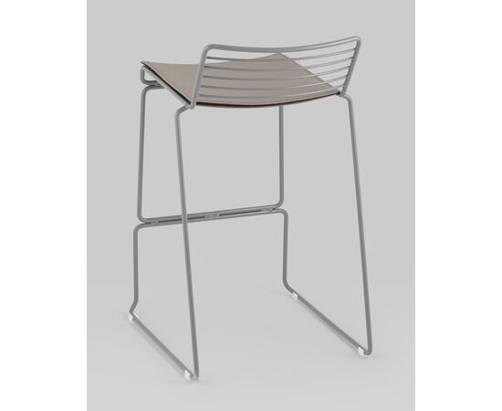 Стул полубарный Danny серый с подушкой, изображение 21 | Интернет магазин мебели и декора LifeDekor