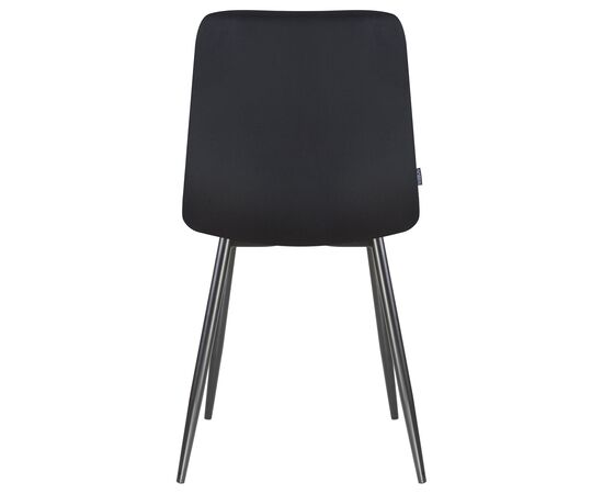 Стул обеденный DOBRIN ALEX, черные матовые ножки, черный велюр (V108-77), Вариант: черные матовые ножки, черный велюр (V108-77), изображение 5 | Интернет магазин мебели и декора LifeDekor