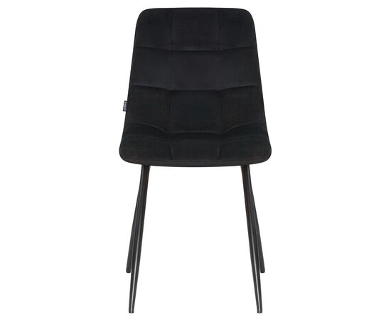 Стул обеденный DOBRIN ALEX, черные матовые ножки, черный велюр (V108-77), Вариант: черные матовые ножки, черный велюр (V108-77), изображение 6 | Интернет магазин мебели и декора LifeDekor