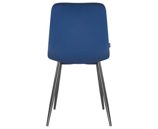 Стул обеденный DOBRIN ALEX, черные матовые ножки, темно-синий велюр (V108-67), Вариант: черные матовые ножки, темно-синий велюр (V108-67), изображение 5 | Интернет магазин мебели и декора LifeDekor