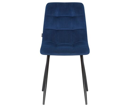 Стул обеденный DOBRIN ALEX, черные матовые ножки, темно-синий велюр (V108-67), Вариант: черные матовые ножки, темно-синий велюр (V108-67), изображение 6 | Интернет магазин мебели и декора LifeDekor