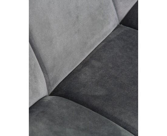 Стул обеденный DOBRIN ALEX, черные матовые ножки, темно-серый велюр (V108-91), Вариант: черные матовые ножки, темно-серый велюр (V108-91), изображение 10 | Интернет магазин мебели и декора LifeDekor