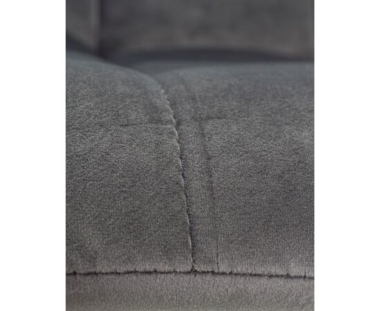 Стул обеденный DOBRIN ALEX, черные матовые ножки, темно-серый велюр (V108-91), Вариант: черные матовые ножки, темно-серый велюр (V108-91), изображение 11 | Интернет магазин мебели и декора LifeDekor