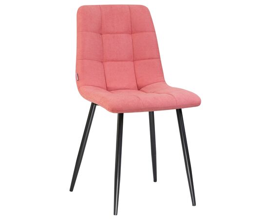 Стул обеденный DOBRIN ALEX, черные матовые ножки, розовая ткань (UF860-05B), Вариант: черные матовые ножки, розовая ткань (UF860-05B) | Интернет магазин мебели и декора LifeDekor