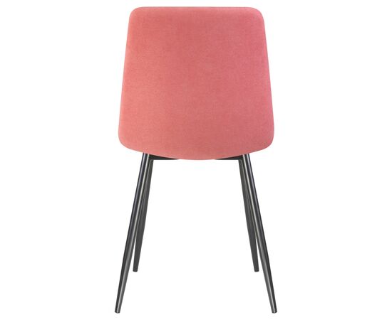 Стул обеденный DOBRIN ALEX, черные матовые ножки, розовая ткань (UF860-05B), Вариант: черные матовые ножки, розовая ткань (UF860-05B), изображение 5 | Интернет магазин мебели и декора LifeDekor