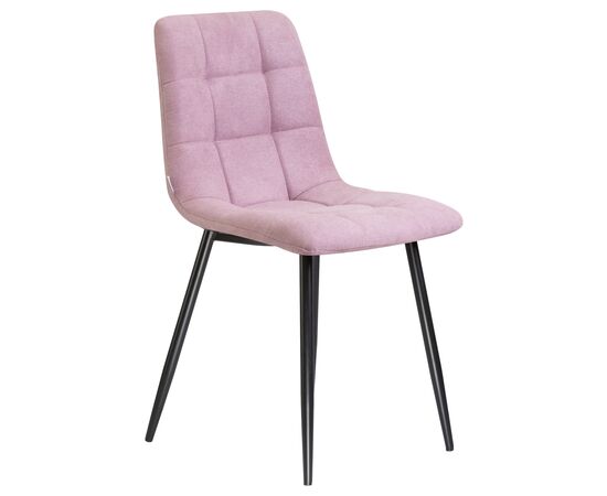 Стул обеденный DOBRIN ALEX, черные матовые ножки, сиреневая ткань (UF860-04B), Вариант: черные матовые ножки, сиреневая ткань (UF860-04B), изображение 2 | Интернет магазин мебели и декора LifeDekor
