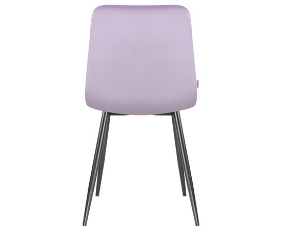Стул обеденный DOBRIN ALEX, черные матовые ножки, фиолетовый велюр (V108-49), Вариант: черные матовые ножки, фиолетовый велюр (V108-49), изображение 5 | Интернет магазин мебели и декора LifeDekor