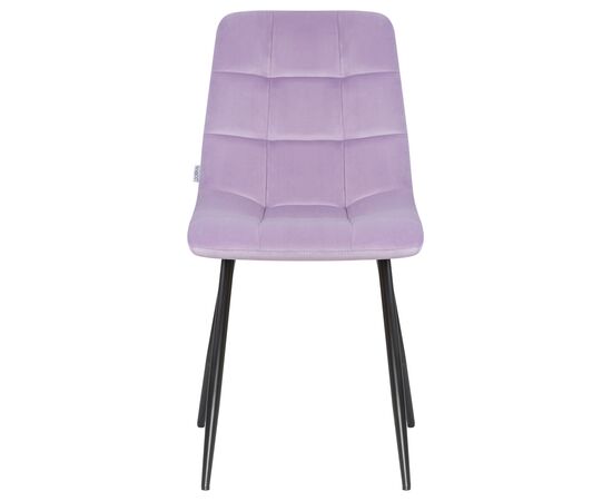 Стул обеденный DOBRIN ALEX, черные матовые ножки, фиолетовый велюр (V108-49), Вариант: черные матовые ножки, фиолетовый велюр (V108-49), изображение 6 | Интернет магазин мебели и декора LifeDekor