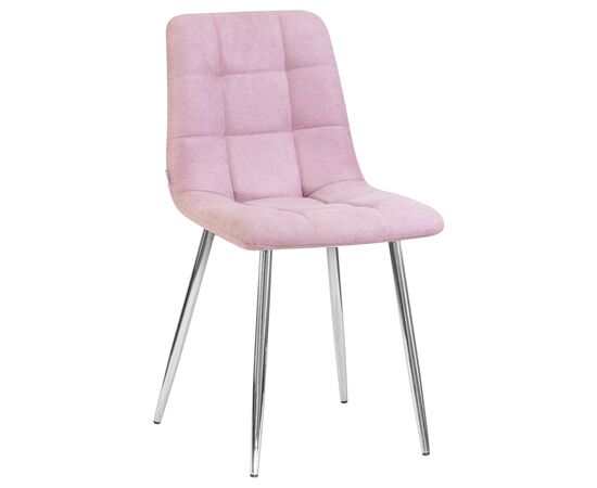 Стул обеденный DOBRIN ALEX, хром ножки, сиреневая ткань (UF860-04B), Вариант: хром ножки, сиреневая ткань (UF860-04B) | Интернет магазин мебели и декора LifeDekor