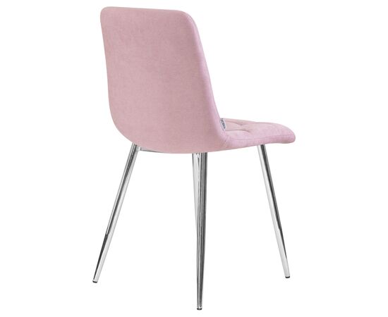 Стул обеденный DOBRIN ALEX, хром ножки, сиреневая ткань (UF860-04B), Вариант: хром ножки, сиреневая ткань (UF860-04B), изображение 4 | Интернет магазин мебели и декора LifeDekor
