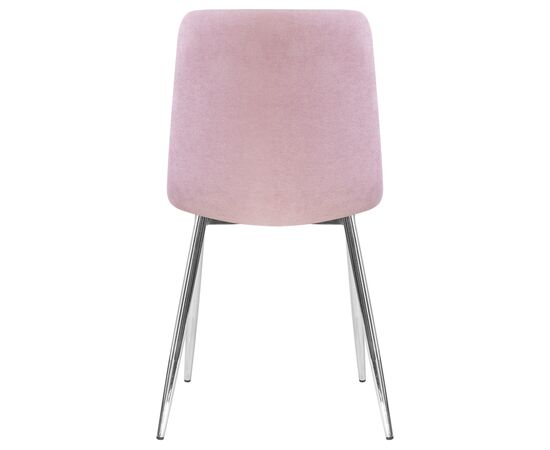 Стул обеденный DOBRIN ALEX, хром ножки, сиреневая ткань (UF860-04B), Вариант: хром ножки, сиреневая ткань (UF860-04B), изображение 5 | Интернет магазин мебели и декора LifeDekor
