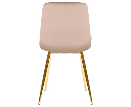 Стул обеденный DOBRIN ALEX, золотые ножки, мокко велюр (V108-104),, Вариант: золотые ножки, мокко велюр (V108-104),, изображение 5 | Интернет магазин мебели и декора LifeDekor