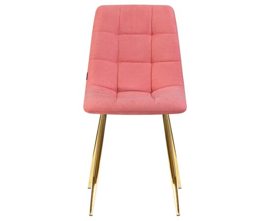 Стул обеденный DOBRIN ALEX, золотые ножки, розовая ткань (UF860-05B), Вариант: золотые ножки, розовая ткань (UF860-05B), изображение 6 | Интернет магазин мебели и декора LifeDekor