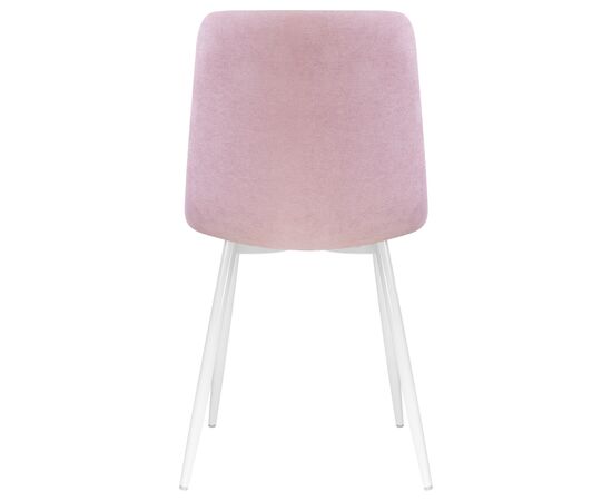 Стул обеденный DOBRIN ALEX, белые ножки, сиреневая ткань (UF860-04B), Вариант: белые ножки, сиреневая ткань (UF860-04B), изображение 5 | Интернет магазин мебели и декора LifeDekor