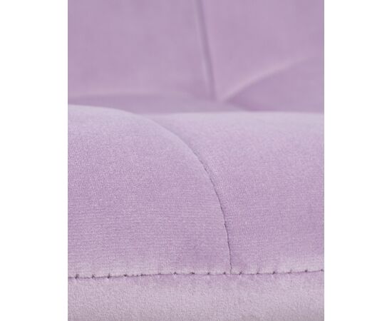 Стул обеденный DOBRIN ALEX, белые ножки, фиолетовый велюр (V108-49), Вариант: белые ножки, фиолетовый велюр (V108-49), изображение 11 | Интернет магазин мебели и декора LifeDekor