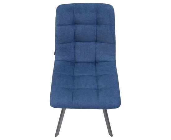 Стул обеденный DOBRIN ALEX SQUARE, черные матовые ножки, синяя ткань (UF860-14B), Вариант: черные матовые ножки, синяя ткань (UF860-14B), изображение 7 | Интернет магазин мебели и декора LifeDekor