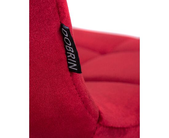 Стул обеденный DOBRIN ALEX SQUARE, черные матовые ножки, бордовый велюр (V108-85), Вариант: черные матовые ножки, бордовый велюр (V108-85), изображение 9 | Интернет магазин мебели и декора LifeDekor