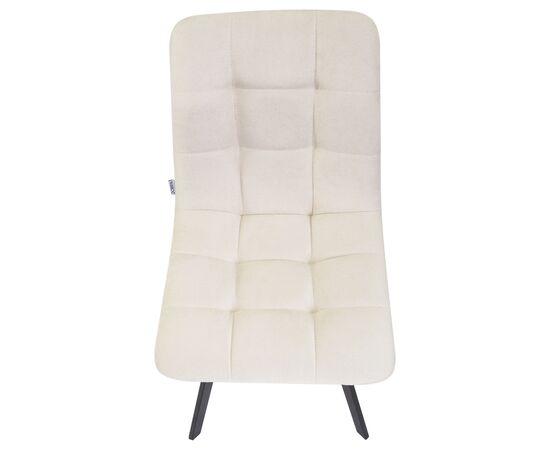 Стул обеденный DOBRIN ALEX SQUARE, черные матовые ножки, кремовая ткань (UF860-01B), Вариант: черные матовые ножки, кремовая ткань (UF860-01B), изображение 8 | Интернет магазин мебели и декора LifeDekor