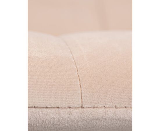 Стул обеденный DOBRIN ALEX SQUARE, черные матовые ножки, кремовый велюр (V108-113), Вариант: черные матовые ножки, кремовый велюр (V108-113), изображение 9 | Интернет магазин мебели и декора LifeDekor