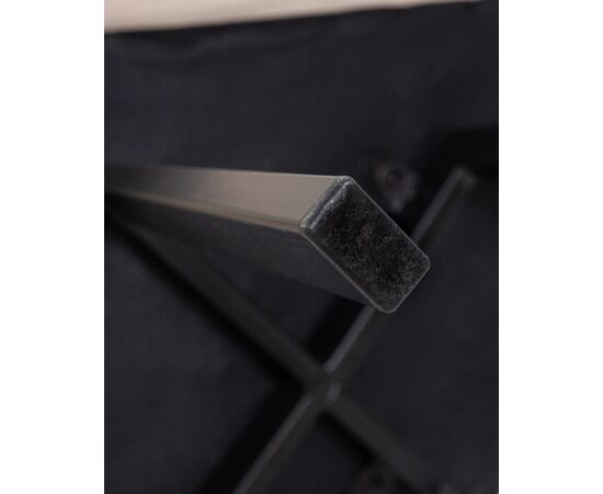 Стул обеденный DOBRIN ALEX SQUARE, черные матовые ножки, кремовый велюр (V108-113), Вариант: черные матовые ножки, кремовый велюр (V108-113), изображение 11 | Интернет магазин мебели и декора LifeDekor