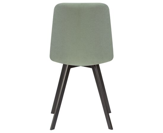Стул обеденный DOBRIN ALEX SQUARE, черные матовые ножки, мята ткань (UF860-11B), Вариант: черные матовые ножки, мята ткань (UF860-11B), изображение 5 | Интернет магазин мебели и декора LifeDekor