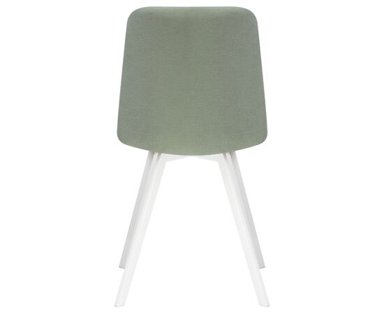 Стул обеденный DOBRIN ALEX SQUARE, белые ножки, мята ткань (UF860-11B), Вариант: белые ножки, мята ткань (UF860-11B), изображение 5 | Интернет магазин мебели и декора LifeDekor