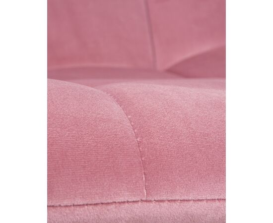 Стул обеденный DOBRIN ALEX SQUARE, белые ножки, розовый велюр (V108-15), Вариант: белые ножки, розовый велюр (V108-15), изображение 10 | Интернет магазин мебели и декора LifeDekor