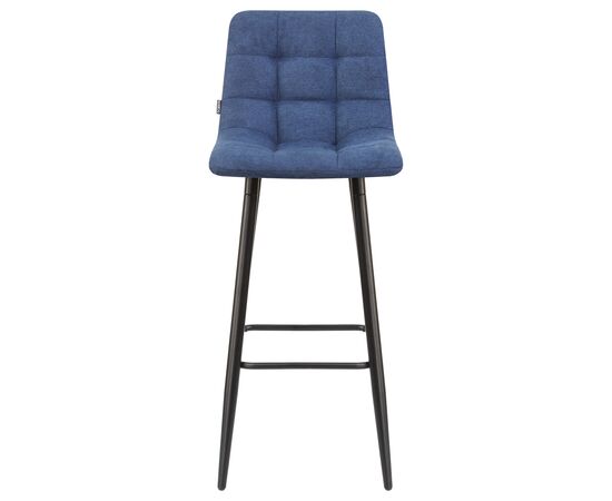 Стул барный DOBRIN NICOLE, черные матовые ножки, синяя ткань (UF860-14B), Вариант: черные матовые ножки, синяя ткань (UF860-14B), изображение 6 | Интернет магазин мебели и декора LifeDekor
