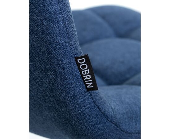 Стул барный DOBRIN NICOLE, черные матовые ножки, синяя ткань (UF860-14B), Вариант: черные матовые ножки, синяя ткань (UF860-14B), изображение 9 | Интернет магазин мебели и декора LifeDekor