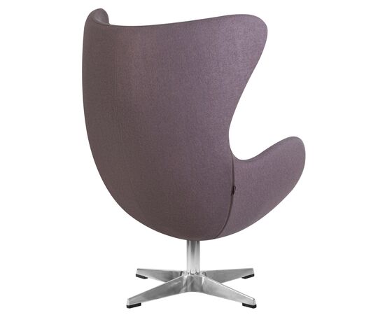 Кресло дизайнерское DOBRIN EGG, серая ткань AF7, Вариант: серая ткань AF7, изображение 4 | Интернет магазин мебели и декора LifeDekor