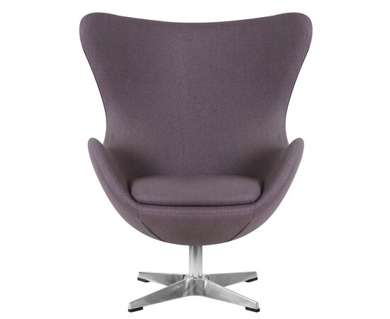 Кресло дизайнерское DOBRIN EGG, серая ткань AF7, Вариант: серая ткань AF7, изображение 6 | Интернет магазин мебели и декора LifeDekor