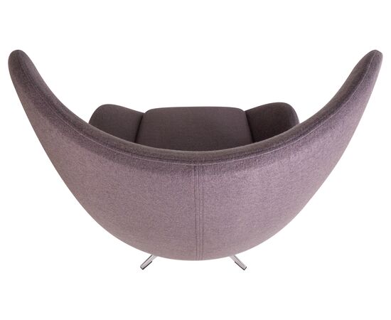 Кресло дизайнерское DOBRIN EGG, серая ткань AF7, Вариант: серая ткань AF7, изображение 7 | Интернет магазин мебели и декора LifeDekor