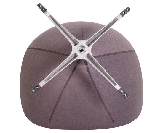 Кресло дизайнерское DOBRIN EGG, серая ткань AF7, Вариант: серая ткань AF7, изображение 8 | Интернет магазин мебели и декора LifeDekor