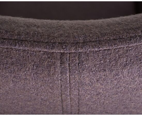 Кресло дизайнерское DOBRIN EGG, серая ткань AF7, Вариант: серая ткань AF7, изображение 12 | Интернет магазин мебели и декора LifeDekor