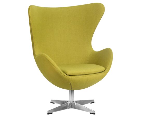 Кресло дизайнерское DOBRIN EGG, светло-зеленая ткань AF3, Вариант: светло-зеленая ткань AF3 | Интернет магазин мебели и декора LifeDekor