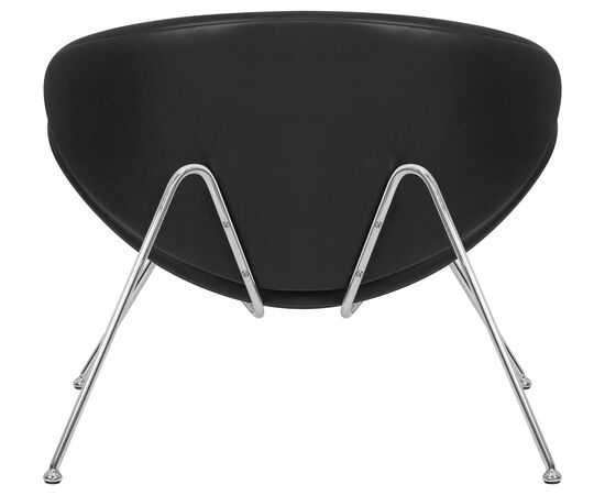 Кресло дизайнерское DOBRIN EMILY, черный винил YP16, хромированная сталь, Вариант: черный винил YP16, хромированная сталь, изображение 5 | Интернет магазин мебели и декора LifeDekor