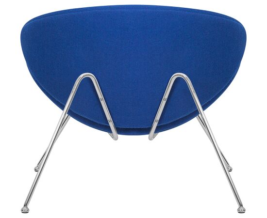 Кресло дизайнерское DOBRIN EMILY, синяя ткань AF6, хромированная сталь, Вариант: синяя ткань AF6, хромированная сталь, изображение 5 | Интернет магазин мебели и декора LifeDekor