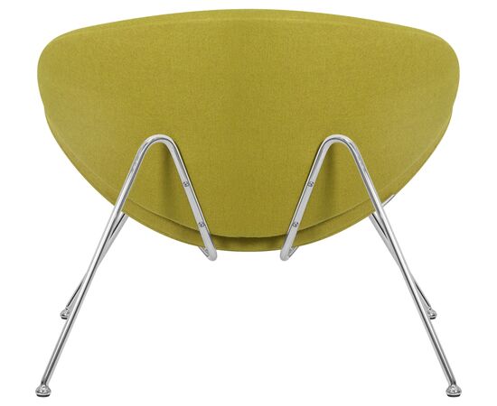 Кресло дизайнерское DOBRIN EMILY, светло-зеленая ткань AF3, хромированная сталь, Вариант: светло-зеленая ткань AF3, хромированная сталь, изображение 5 | Интернет магазин мебели и декора LifeDekor