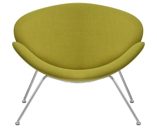 Кресло дизайнерское DOBRIN EMILY, светло-зеленая ткань AF3, хромированная сталь, Вариант: светло-зеленая ткань AF3, хромированная сталь, изображение 6 | Интернет магазин мебели и декора LifeDekor