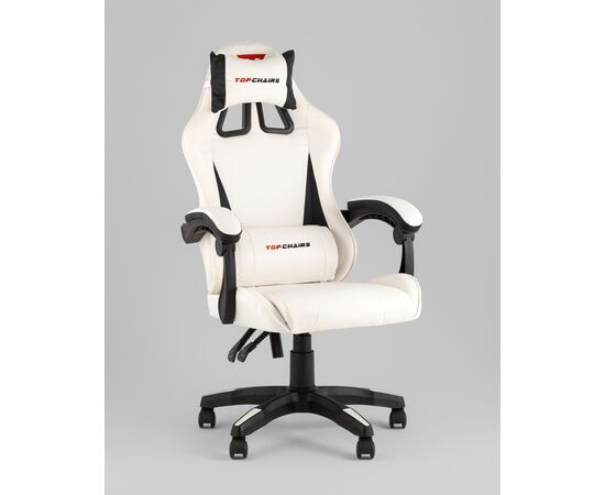 Кресло спортивное TopChairs Phantom бело-черный, изображение 2 | Интернет магазин мебели и декора LifeDekor