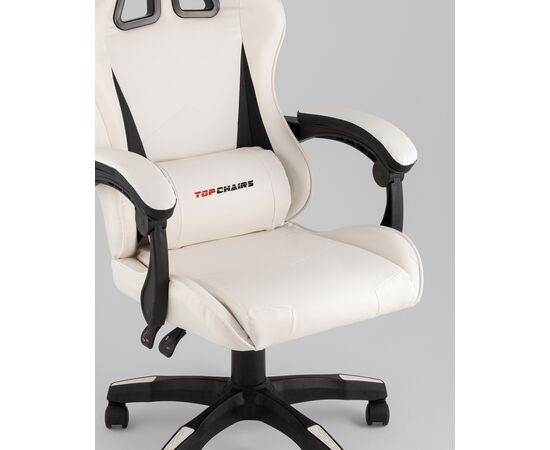Кресло спортивное TopChairs Phantom бело-черный, изображение 9 | Интернет магазин мебели и декора LifeDekor