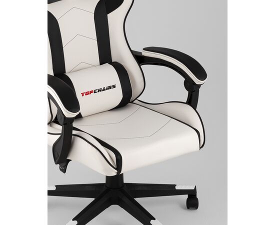 Кресло спортивное TopChairs Shadow бело-черный, изображение 19 | Интернет магазин мебели и декора LifeDekor