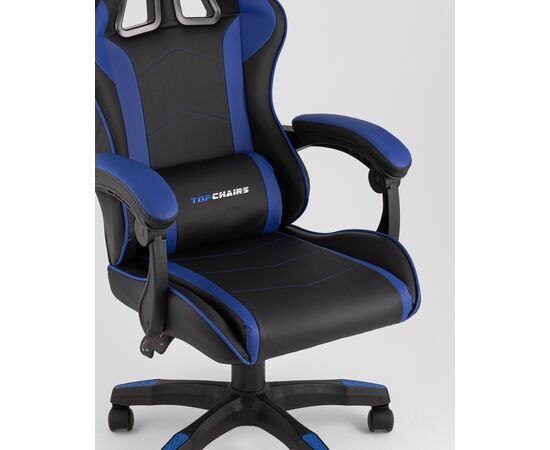 Кресло спортивное TopChairs Shadow черно-синий, изображение 10 | Интернет магазин мебели и декора LifeDekor