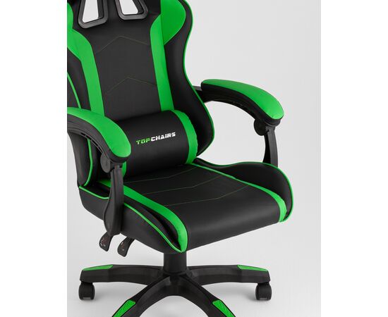 Кресло спортивное TopChairs Shadow черно-зеленый, изображение 10 | Интернет магазин мебели и декора LifeDekor