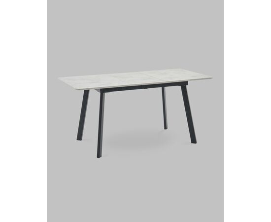 Стол Batu new 120-160/80/76 столешница ЛМДФ ароза светлая подстолье металл черный, изображение 4 | Интернет магазин мебели и декора LifeDekor