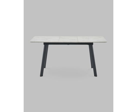 Стол Batu new 120-160/80/76 столешница ЛМДФ ароза светлая подстолье металл черный, изображение 5 | Интернет магазин мебели и декора LifeDekor