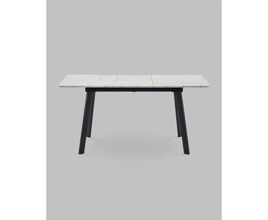 Стол Batu new 120-160/80/76 столешница ЛМДФ азул оникс подстолье металл черный, изображение 5 | Интернет магазин мебели и декора LifeDekor