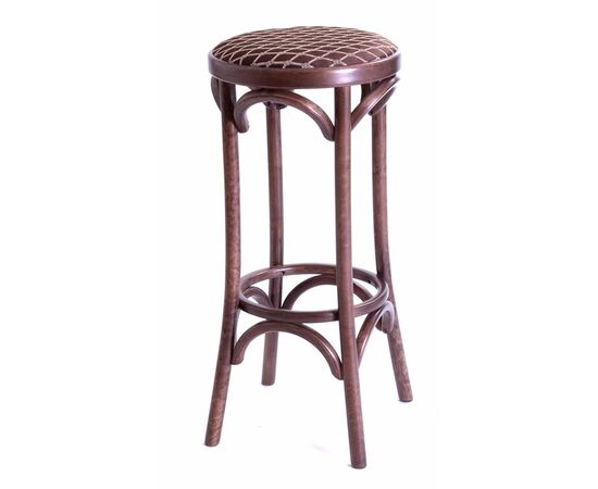 Табурет барный 750 Венский мягкий (темный тон, ткань 3 brown), изображение 2 | Интернет магазин мебели и декора LifeDekor